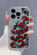 Crystal Rose Garden Transparent Case