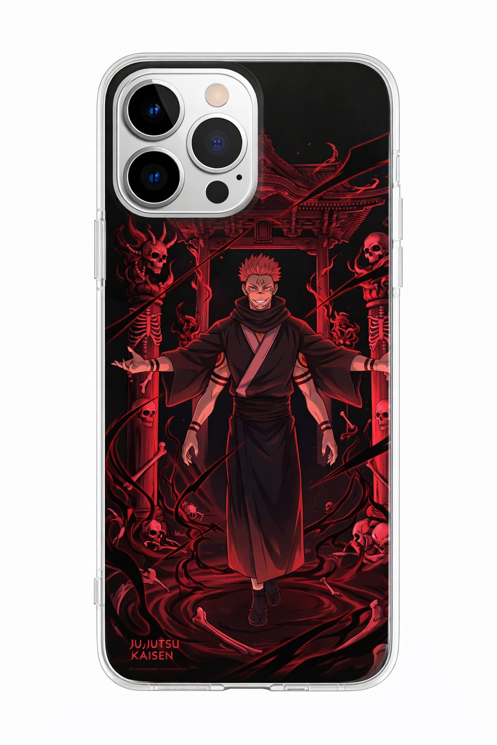 RYOMEN SUKUNA CURSED KING TRANSPARENT PHONE CASE