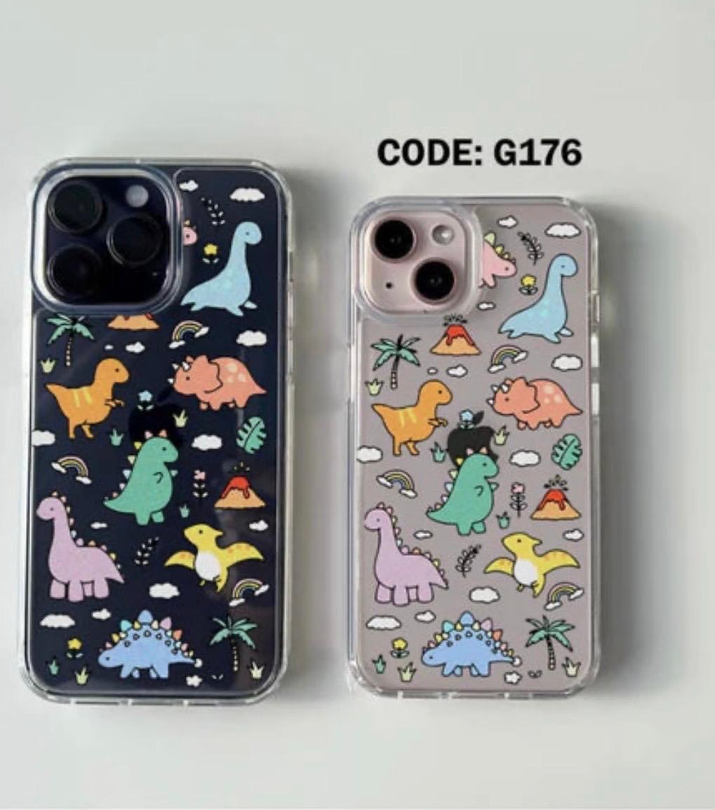 Colorful Cartoon Dinosaur Soft TPU Cover