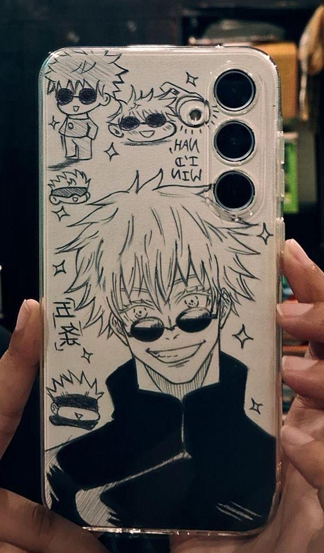 GOJO SATORU TRANSPARENT PHONE CASE
