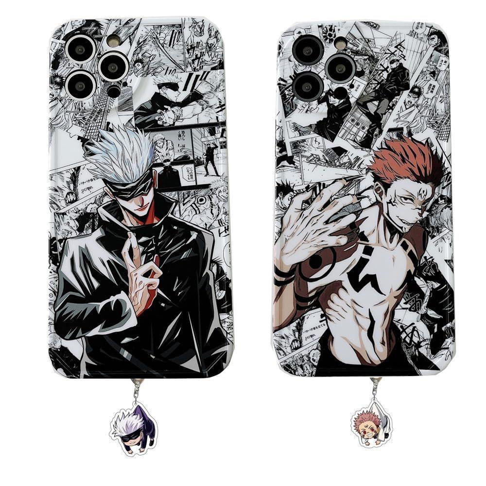 GOJO SATORU & SUKUNA TRANSPARENT PHONE CASE