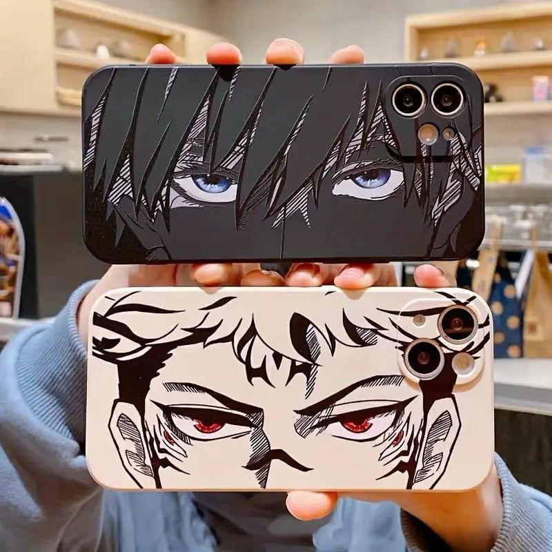 GOJO SATORU & SUKUNA TRANSPARENT PHONE CASE