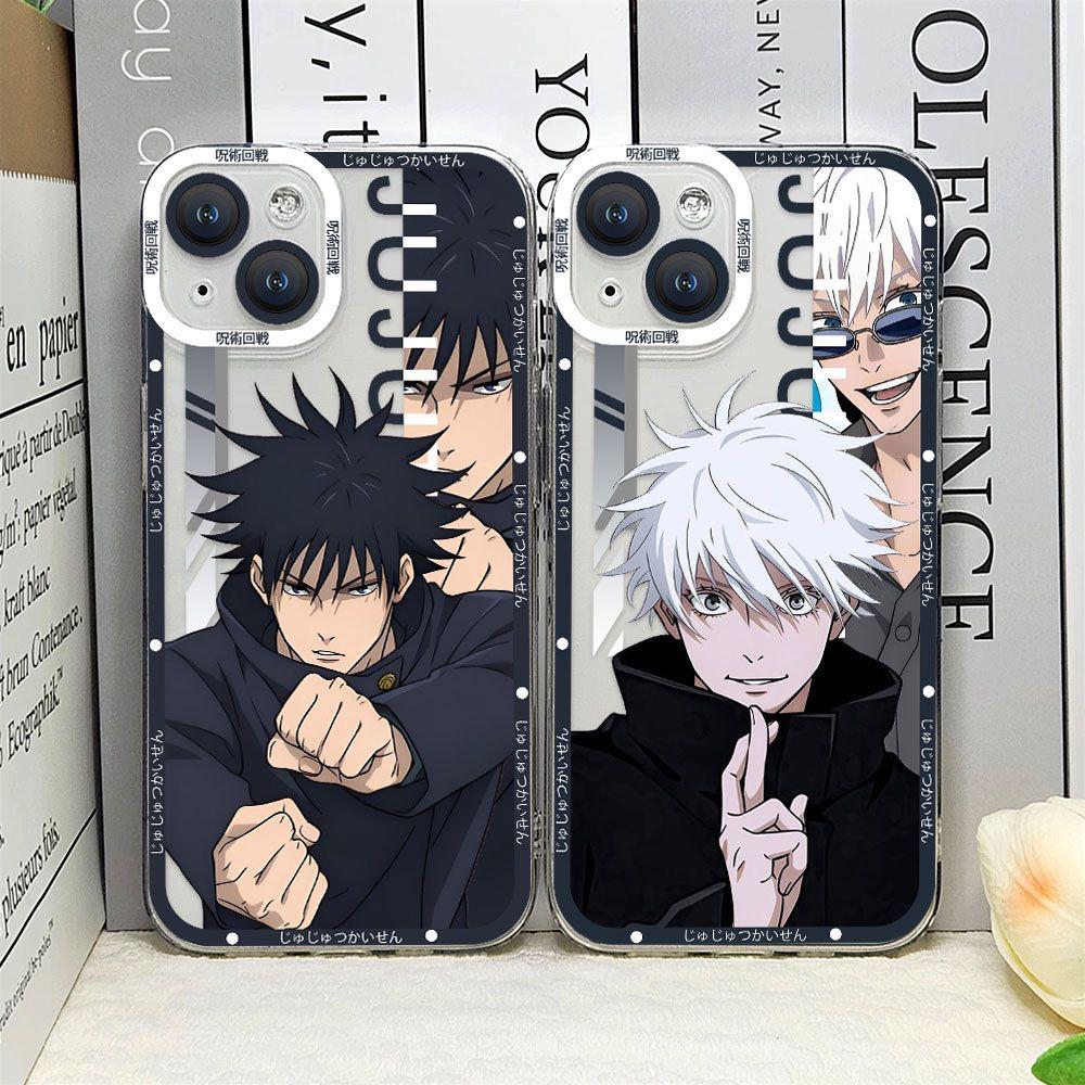 GOJO SATORU & FUSHIGURO TRANSPARENT PHONE CASE