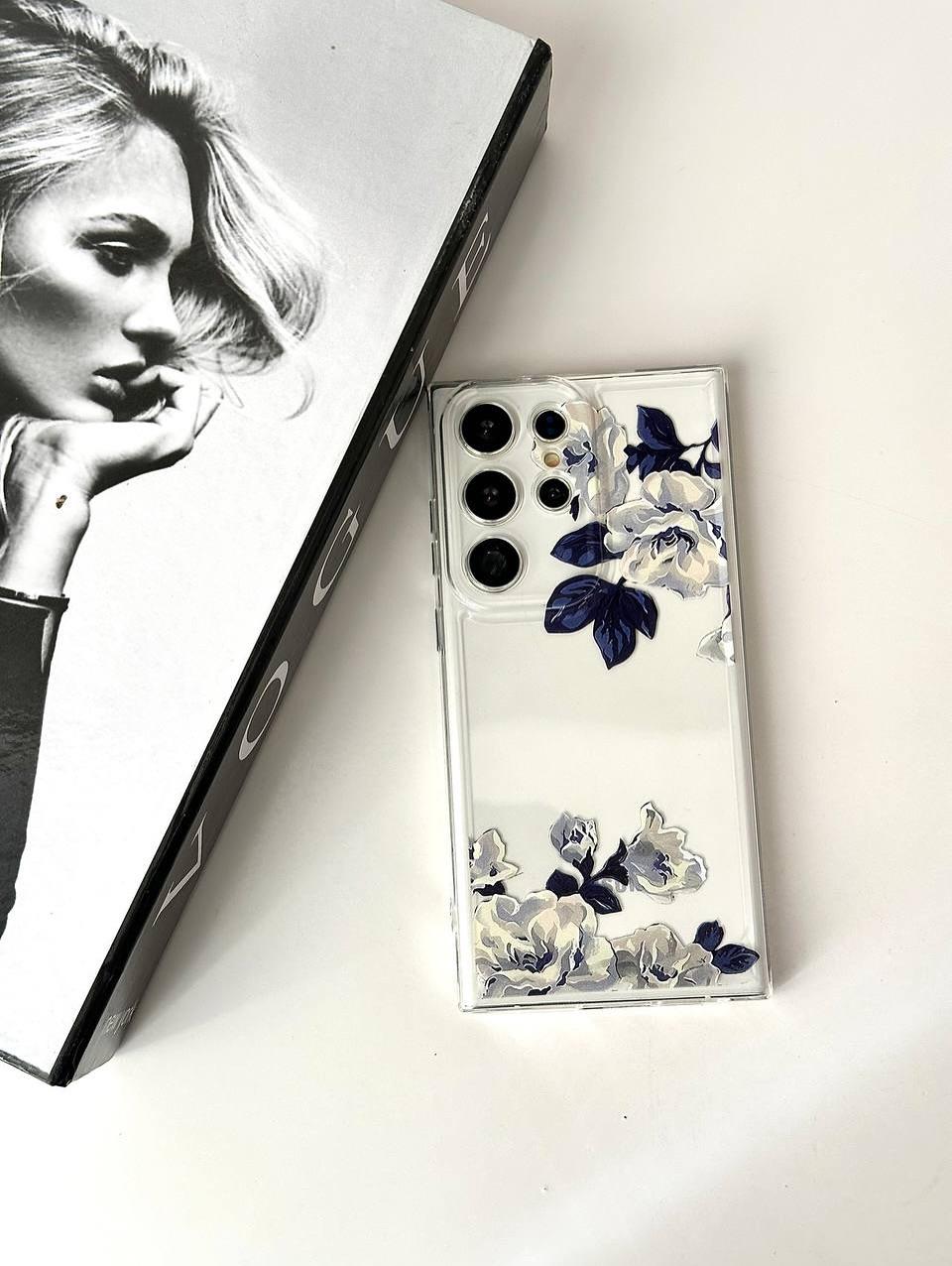 Semi Transparent Flowers Printed Covers