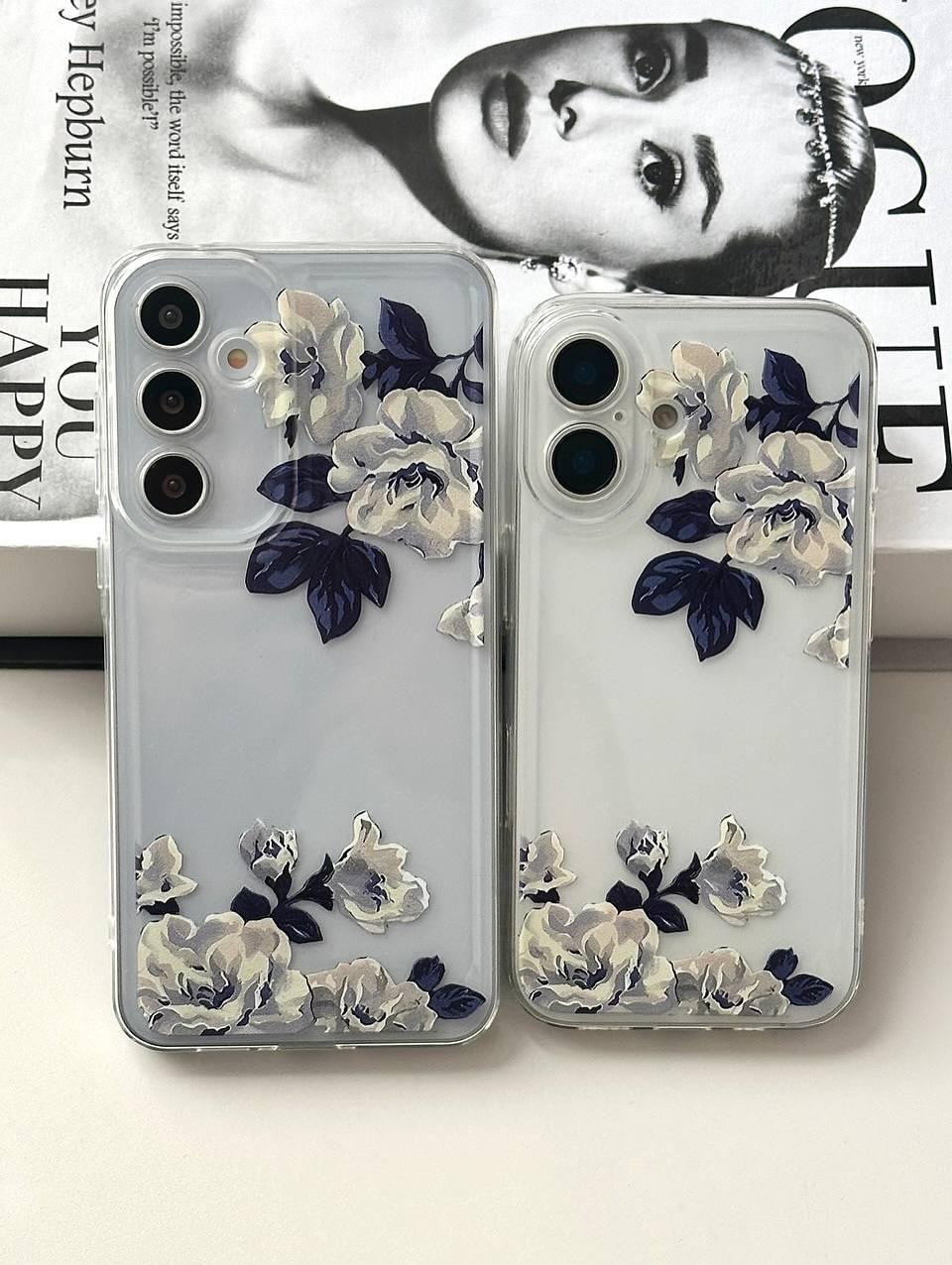 Semi Transparent Flowers Printed Covers