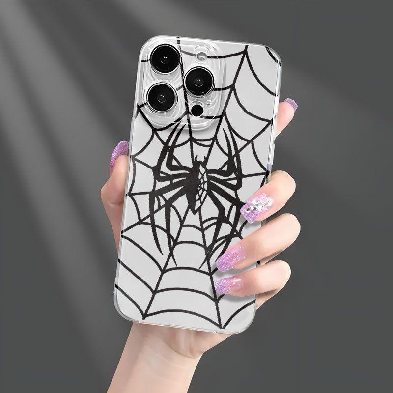 SPIDER WEB TRANSPARENT PHONE CASE