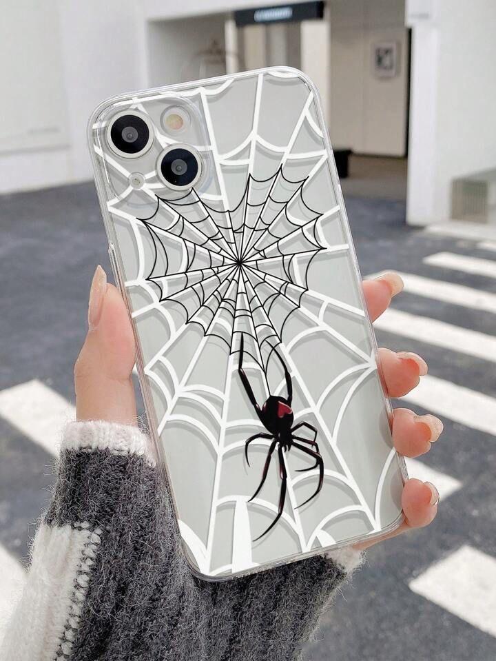 SPIDER WEB TRANSPARENT PHONE CASE