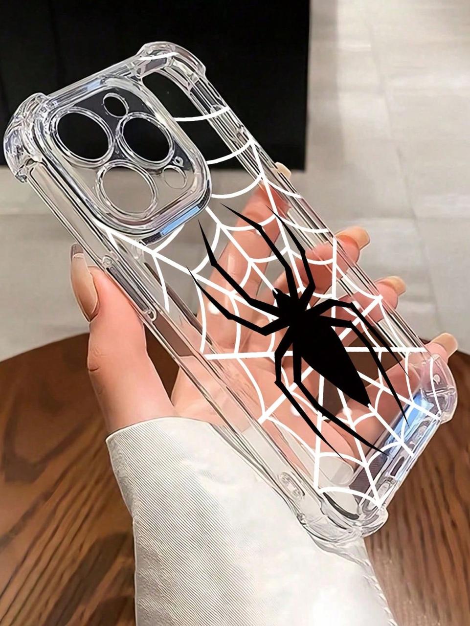 SPIDER WEB TRANSPARENT PHONE CASE