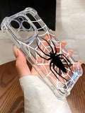 SPIDER WEB TRANSPARENT PHONE CASE