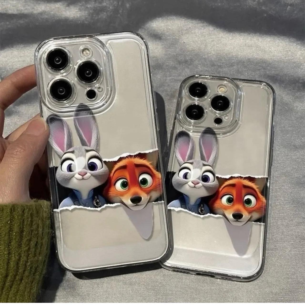 NICK AND JUDY COUPLE SOFT CUSTERMIZED PHONE CASE