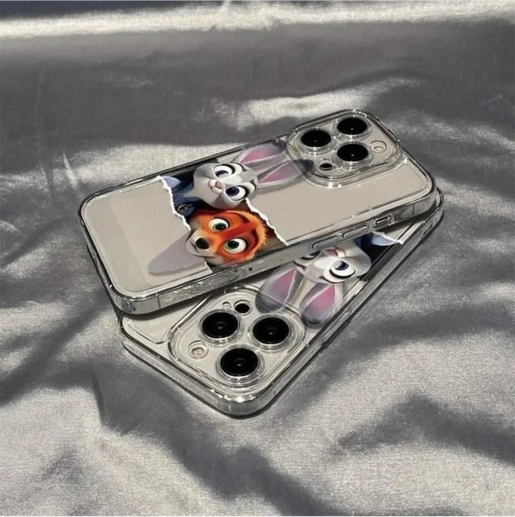 NICK AND JUDY COUPLE SOFT CUSTERMIZED PHONE CASE