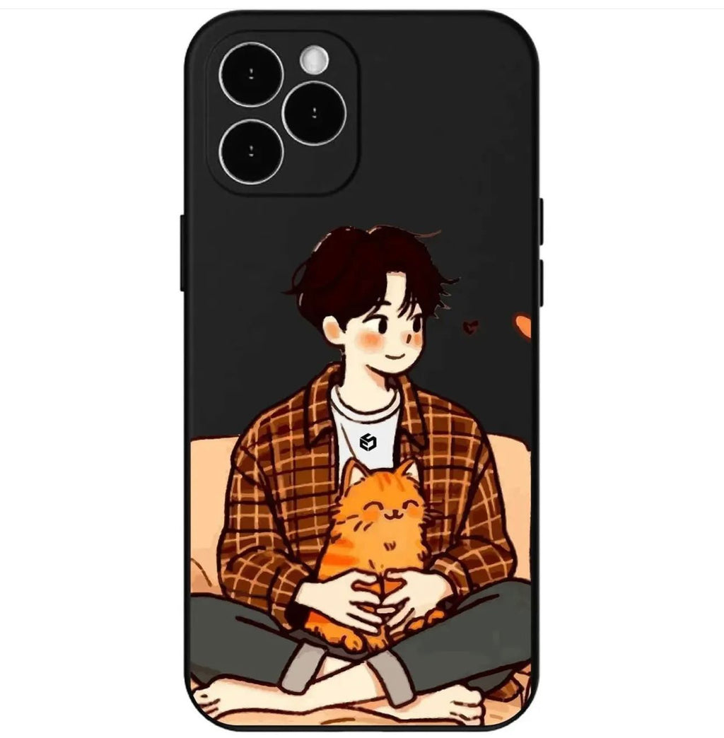 COUPLE TRANSPARENT SOFT CUSTERMIZED PHONE CASE