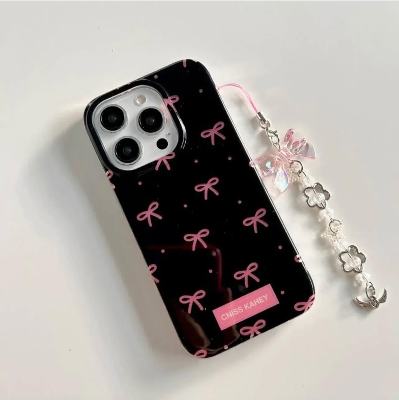 PINK BOW CUSTERMIZED CASE