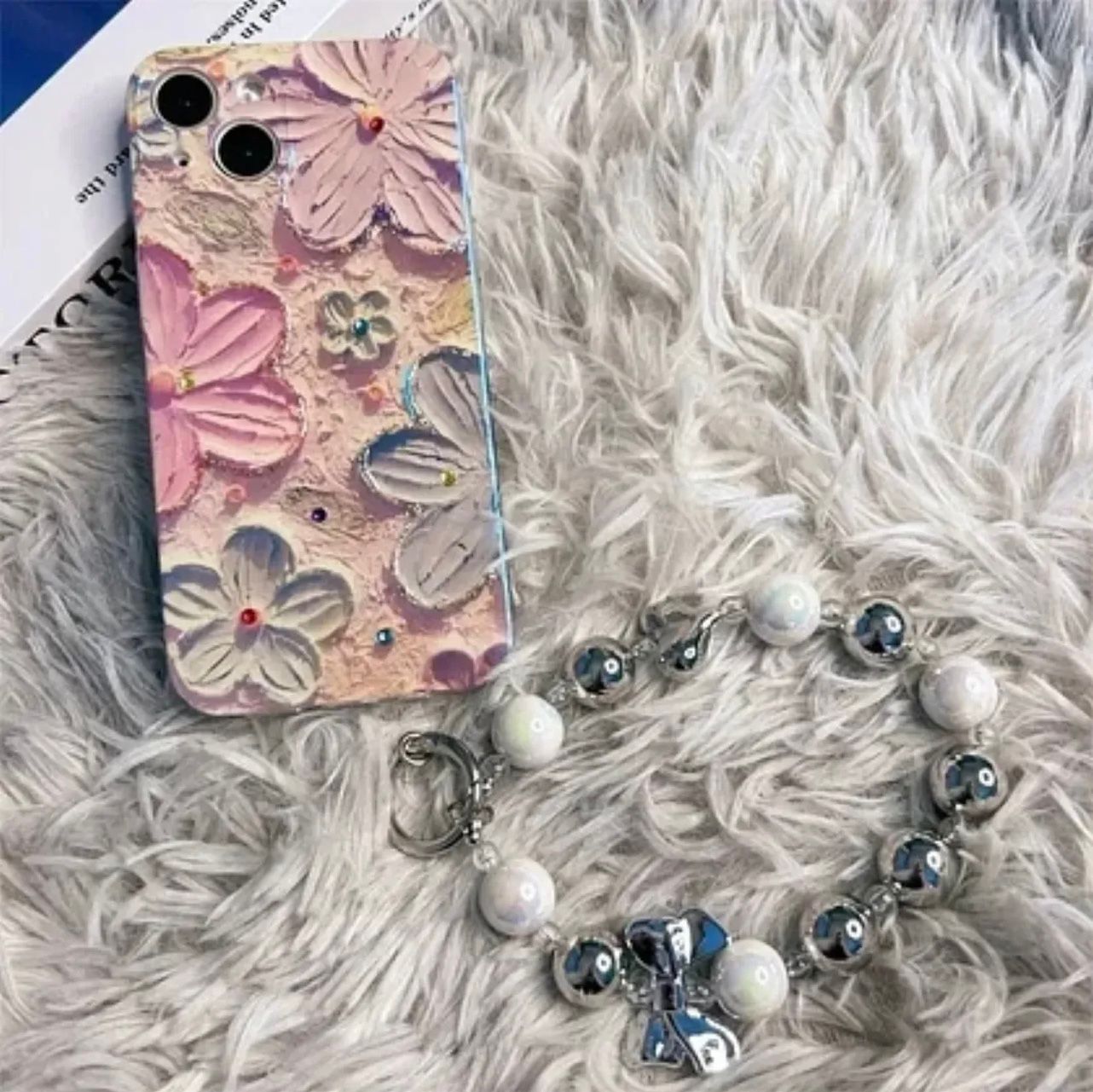 CUTE FLORAL GLOSSY COLOURFUL FLOWER CUSTERMIZED CASE