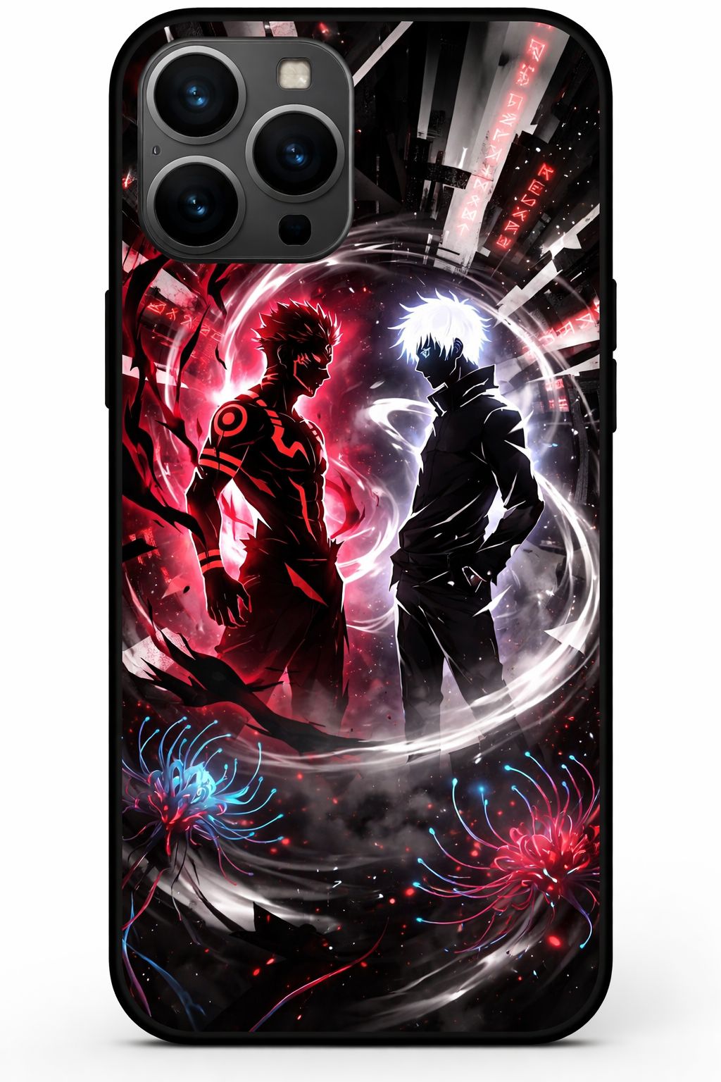 2D Printing Case Phone Design "Sukuna And Gojo Aura"