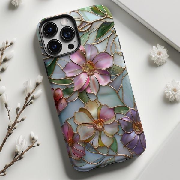 2D Printing Case Phone Design "Colourful Pink Rose"