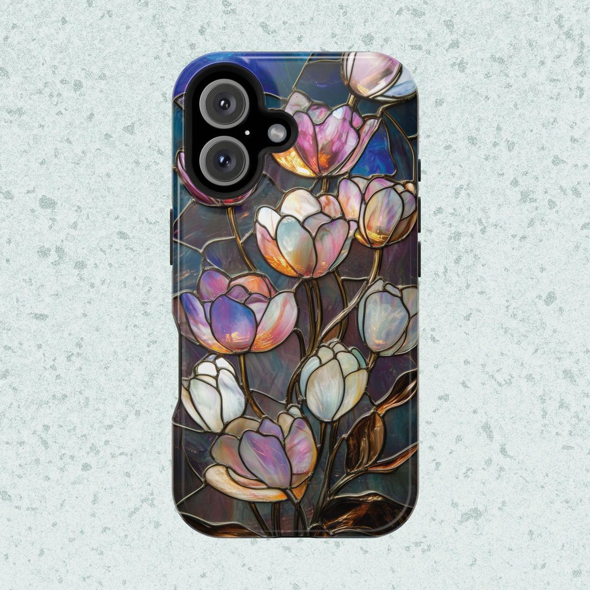 2D Printing Case Phone Design "Pink Colourful Flower"