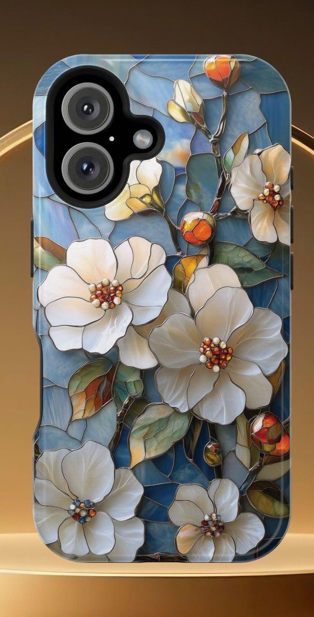 2D Printing Case Phone Design "White Flower"