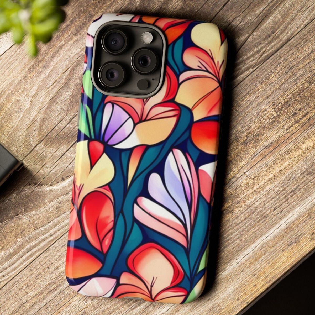 2D Printing Case Phone Design "Colorful Flowers"