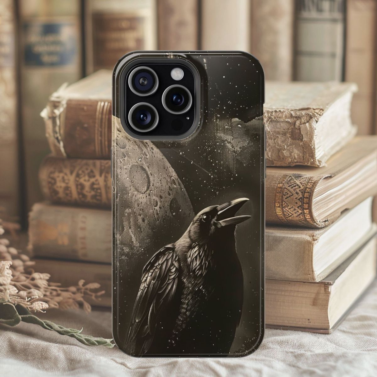 2D Printing Phone Case Design "Gothic raven"