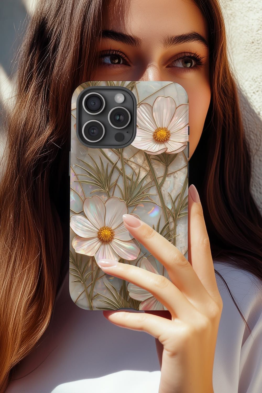 2D Printing Phone Case Design "floral stained glass"