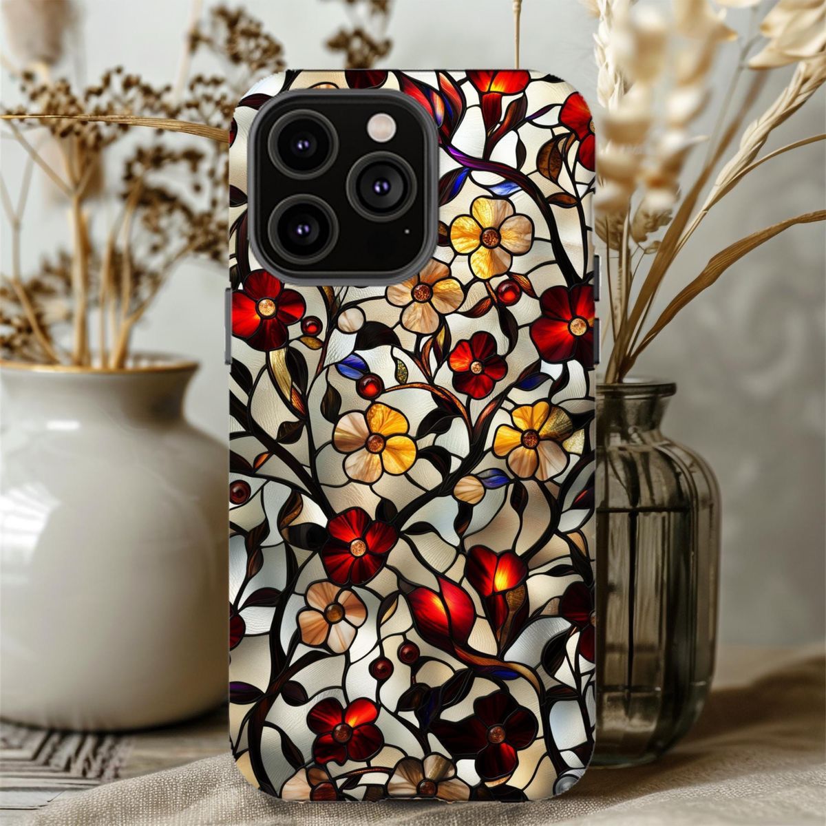2D Printing Case Phone Design "Royal Art Flower Design Case"