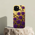 2D Printing Case Phone Design "Purple Flower Design Case"