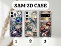 2D Printing Case Phone Design "2D Colour Flower Design Case"