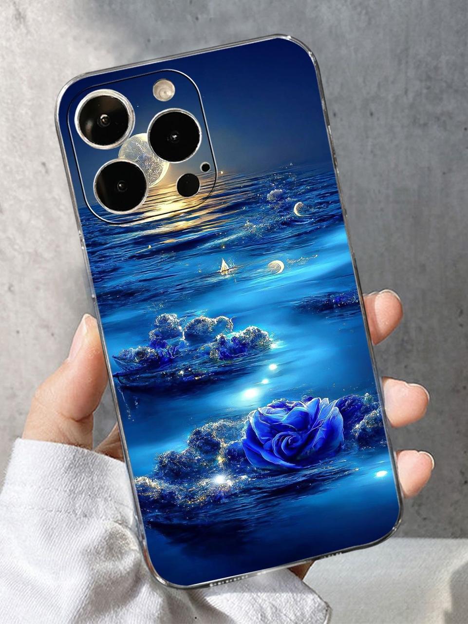 2D Printing Case Phone Design "Blue Sea Design Case"