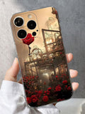 2D Printing Case Phone Design "Red Rose Design Case"