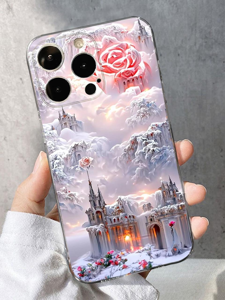 2D Printing Case Phone Design "Snow Castle Design Case"