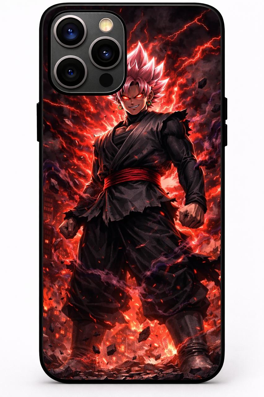 2D Printing Case Phone Design "Black Goku Design Case"