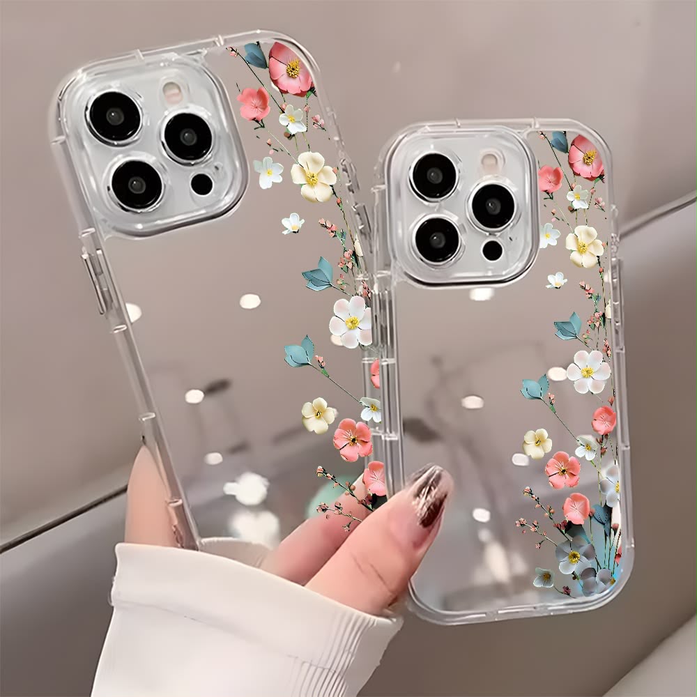 COLOURFUL FLOWER MIRROR CASE